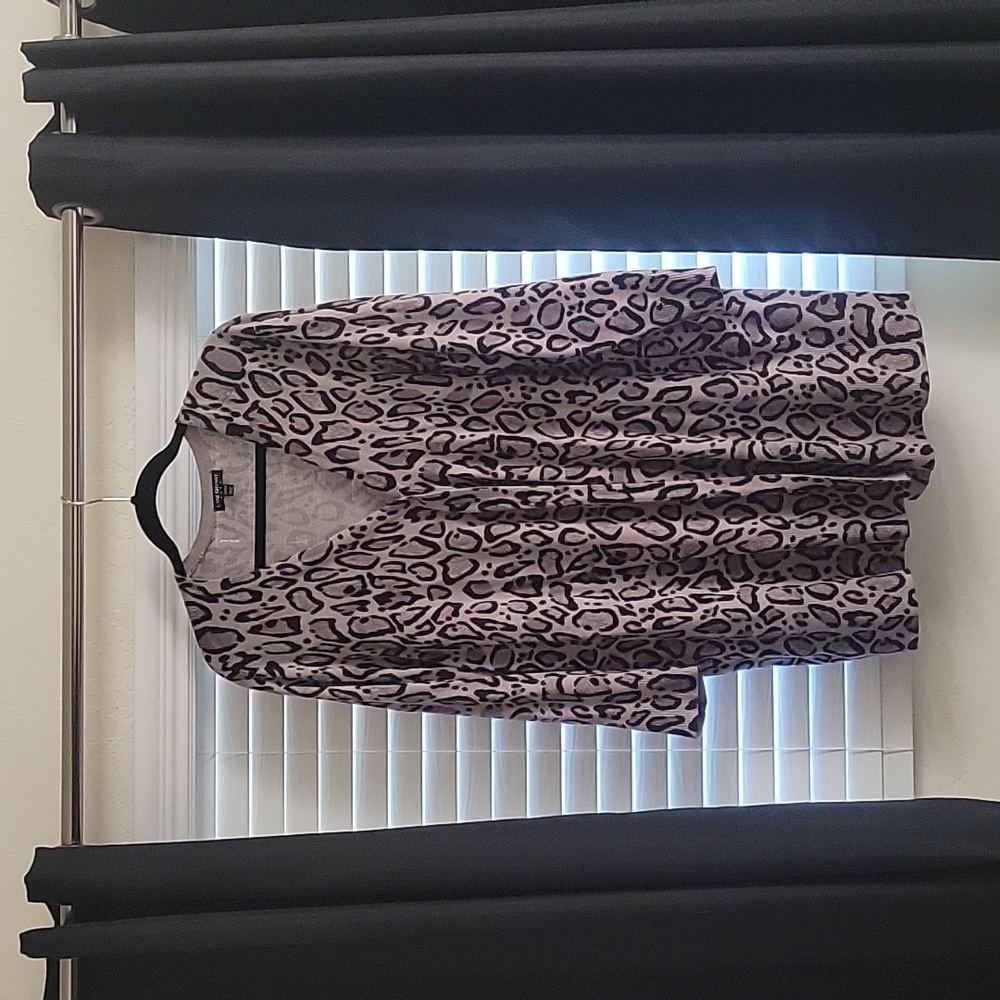 Lane Bryant Animal Print Cartigan